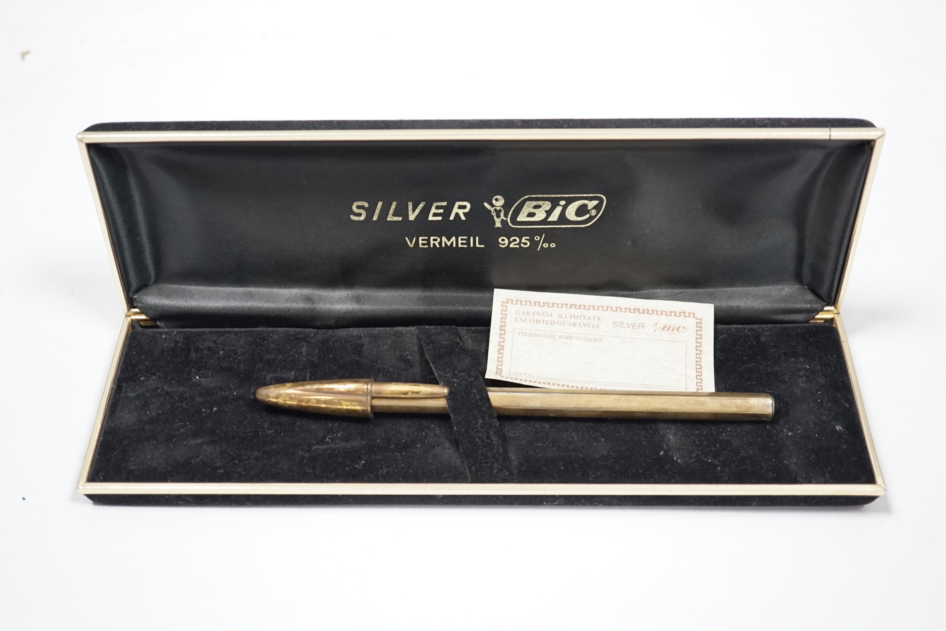 A vintage 'Bic' 50th Anniversary ballpen in Vermiel, in original box